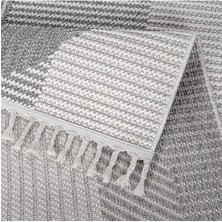 Saraz Halı S321 Gri - Beyaz Bukle Halı – Saraz Buklem Koleksiyonu Salon Halısı, Mutfak Halısı, Antre Hol Halısı