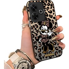 Ucuc Redmi 13 4g Uyumlu Sert Akrilik Arka Silikon Kenar Lens Koruma Mickey Mouse Kılıf