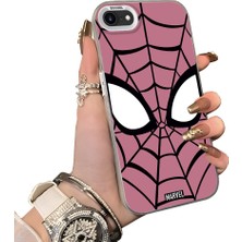 Ucuc iPhone 7/8/se 2020 2022 Uyumlu Silikon Kenar Sert Arka Anti Düşme Kılıfı Spiderman