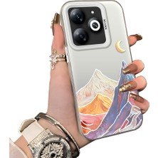 Ucuc Infinix Smart 8/8 Pro Uyumlu Sert Akrilik Arka Silikon Kenar Lens Koruma Ince Desen Kılıf