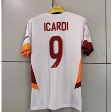 Gâlatâsarâ’y-Icardi Beyaz 2024/2025 Yeni Sezonu Yetişkin Futbol Forması (Beyaz)