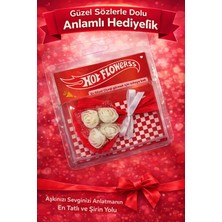 PremiumPort Kırmızı Minik Buket Aynalı Mini Çiçek Hediye, Özel Tasarım, Sevgiliye