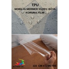 Rimafol TPU Boya Koruma Filmi 115 cm x 1 m – Mobilya ve Mermer Yüzeyler için Dayanıklı ve Şeffaf Kaplama