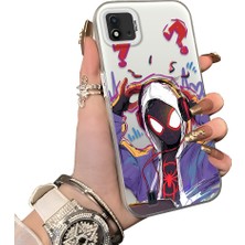 Ucuc Realme C20/C20A Uyumlu Silikon Kenar Sert Arka Anti Düşme Spiderman Kılıfı