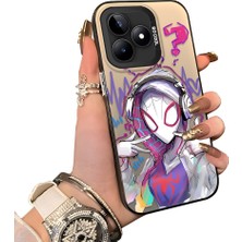 Ucuc Realme C51 Uyumlu Silikon Kenar Sert Arka Anti Düşme Spiderman Kılıfı