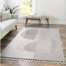 Saraz Halı S321 Gri - Beyaz Bukle Halı – Saraz Buklem Koleksiyonu Salon Halısı, Mutfak Halısı, Antre Hol Halısı