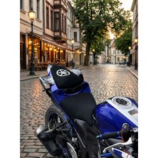 Vizyontek Yamaha R25 Için Logolu Artçı ve Sürücü Motosiklet Sele Kılıfı - Full Set Koltuk Koruma