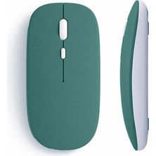 Sneezy Tablet ve Telefon İçin Bluetooth Mouse iOS Android Uyumlu Şarjlı Batarya USB Dongle ve Kablo Dahil - Haki