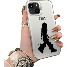 Ucuc iPhone 14 Plus/15 Plus Uyumlu Silikon Kenar Sert Arka Anti Düşme Çift Kılıfı