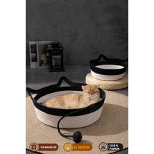 Feyza Design Xl Pamuk Kedi Yatağı, Yıkanabilir ve Konforlu Sepet, 50 cm