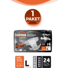 Lorina Aktif Karbon & Gümüş Iyon Destekli Bel Bantlı Hasta Bezi Large 24’lü