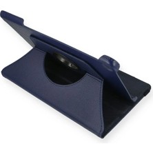 Huly  Lenovo Tab M10 TB328FU Kılıf 360 Tablet Deri Kılıf - Lacivert Hub