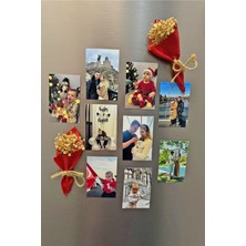 PremiumPort 4'lü Resimli Kişiye Özel Buzdolabı Magnetleri 6x9 cm Set