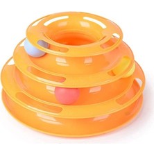 Feyza Design Renkli Toplu Yuvarlak Kedi Oyuncağı 24X13 Cm, Eğlence ve Oyun Için Ideal