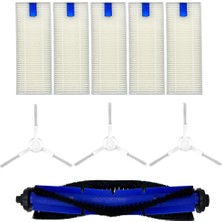 Parmis Tefal Uyumlu RG9075 X-Plorer Robot Süpürge Ana Fırça + 5’li Hepa Filtre + 3’lü Yan Fırça Set