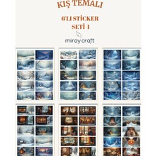 Miray Craft 6 Sayfa Kış Temalı Sticker Seti (12*17 Cm)