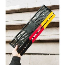 Pi Dekorasyon Plakalık Alman Bayraklı Lazer Kesim Pleksi ( 2 Adet )