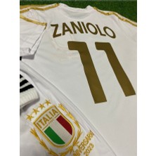 Italya 125.YIL Zaniolo Beyaz Özel Konsept Çocuk Forması 3'lü Set