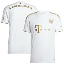 B.a.y.e.r.n/m.ü.n.i.h 2021/22 Sezonu Isimsiz Iç Saha Forması (White-Gold)