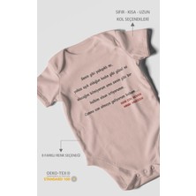 Morivo Kids Canına Can Olmaya Geliyorum Canım Babam Baskılı Bebek Zıbını – Çıtçıtlı Body | %100 Pamuk Kısa Kol
