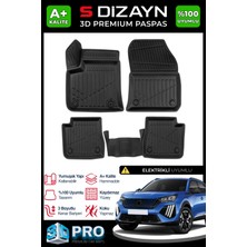 S-Dizayn Peugeot 2008 Elektrikli 3D Pro Havuzlu Paspas 2022 Üzeri A+ Kalite
