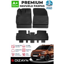 Modifiyecim  Citroen Berlingo 3D Pro Havuzlu Paspas 2018 Üzeri A+ Kalite 3DS-SDZ016