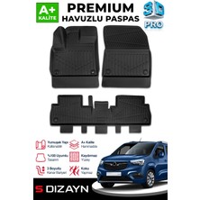 Modifiyecim  Opel Combo E 3D Pro Havuzlu Paspas 2018-2023 A+ Kalite 3DS-SDZ067