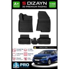 Modifiyecim  Dacia Sandero 3D Pro Havuzlu Paspas 2020 Üzeri A+ Kalite 3DS-SDZ189