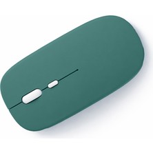 Sneezy Sessiz Kablosuz Mouse Bluetooth USB Dongle Destekli Şarjlı Ofis ve Ev Kullanımı Için Ideal Haki