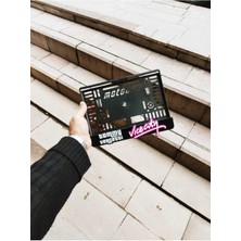 Pi Dekorasyon Motorsiklet Plakalık Lazer Kesim Pleksi Vıce Cıty