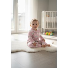 Buufuu Bebek Unisex Baskılı Oya Detaylı Uzun Kollu Mevsimlik Alt Üst Takım