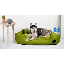 Feyza Design Yıkanabilir Ultralux Köpek Yatağı, Kemik ve Yastık Hediye