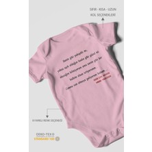 Morivo Kids Canına Can Olmaya Geliyorum Canım Babam Baskılı Bebek Zıbını – Çıtçıtlı Body | %100 Pamuk Kısa Kol