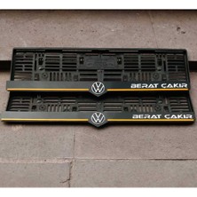 Pi Dekorasyon Plakalık Lazer Kesim Pleksi Özel Seri (2 Adet) Wolkswagen Kişiye Özel Plakalık | Isime Özel Plakalık