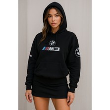 HMO Store Unisex Siyah Hoodie – Bmw Logolu Rahat Kesim
