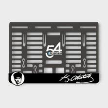 Pi Dekorasyon K.atatürk Armalı Imzalı 3D Kabartmalı Pleksi Motor Plakalığı