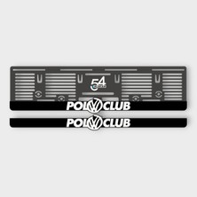 Pi Dekorasyon Volkswagen Polo Uyumlu Clup Kabartmalı Pleksi Araba Plakalığı