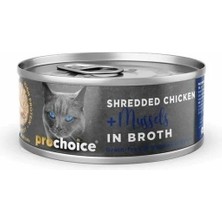 Üreticiniz Prochoice Hypo-Allergenic Sos Içinde Tavuklu ve Midyeli Tahılsız Yetişkin Kedi Kons