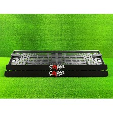 Pi Dekorasyon Çarşı Siyah 3D Kabrtmalı Pleksi Araba Plakalığı 1 Takım