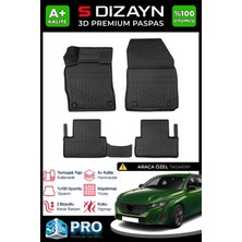 Modifiyecim  Peugeot 308 3D Pro Havuzlu Paspas 2021 Üzeri A+ Kalite 3DS-SDZ020