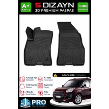 Modifiyecim  Fiat Doblo Panelvan 3D Pro Havuzlu Ön 2'li Paspas 2010-2023 A+ Kalite 3DS-SDZ284
