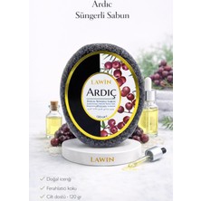 Lawin Ardıç Özlü Doğal Süngerli Sabun – Banyo Süngeri Lif, Peeling Etkili, Zengin Köpük