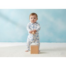 Buufuu Bebek Unisex Baskılı Oya Detaylı Uzun Kollu Mevsimlik Alt Üst Takım