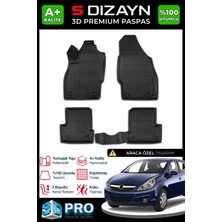 Modifiyecim  Opel Corsa D 3D Pro Havuzlu Paspas 2006-2014 A+ Kalite 3DS-SDZ169