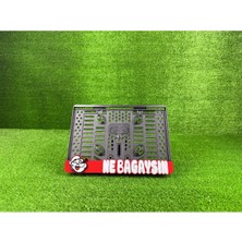 Pi Dekorasyon Ne Bagaysın Kırmızı 3D Kabrtmalı Pleksi Motor Plakalığı