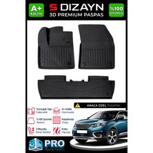 Modifiyecim  Peugeot 5008 3D Pro Havuzlu Paspas 2017-2024 A+ Kalite 3DS-SDZ241