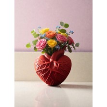 Kalp Şeklinde 3D Tasarım Vazo Sevgililer Gününe Özel 17CM*14CM Ölçülerinde