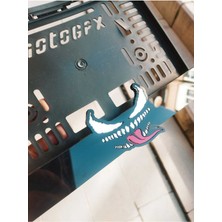 Pi Dekorasyon Motorsiklet Plakalık Venom Lazer Kesim Pleksi | Motor Plakalık Uyumlu