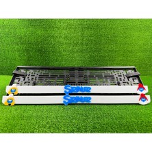 Pi Dekorasyon Şirine - Şirin Baba The Smurfs 3D Kabrtmalı Pleksi Araba Plakalığı 1 Takım