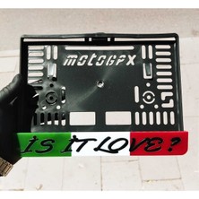 Pi Dekorasyon Motor Plakalık Italyan Bayraklı Kişiye Özel Isimli Takmatik Lazer Kesim Pleksi ( 1 Adet )